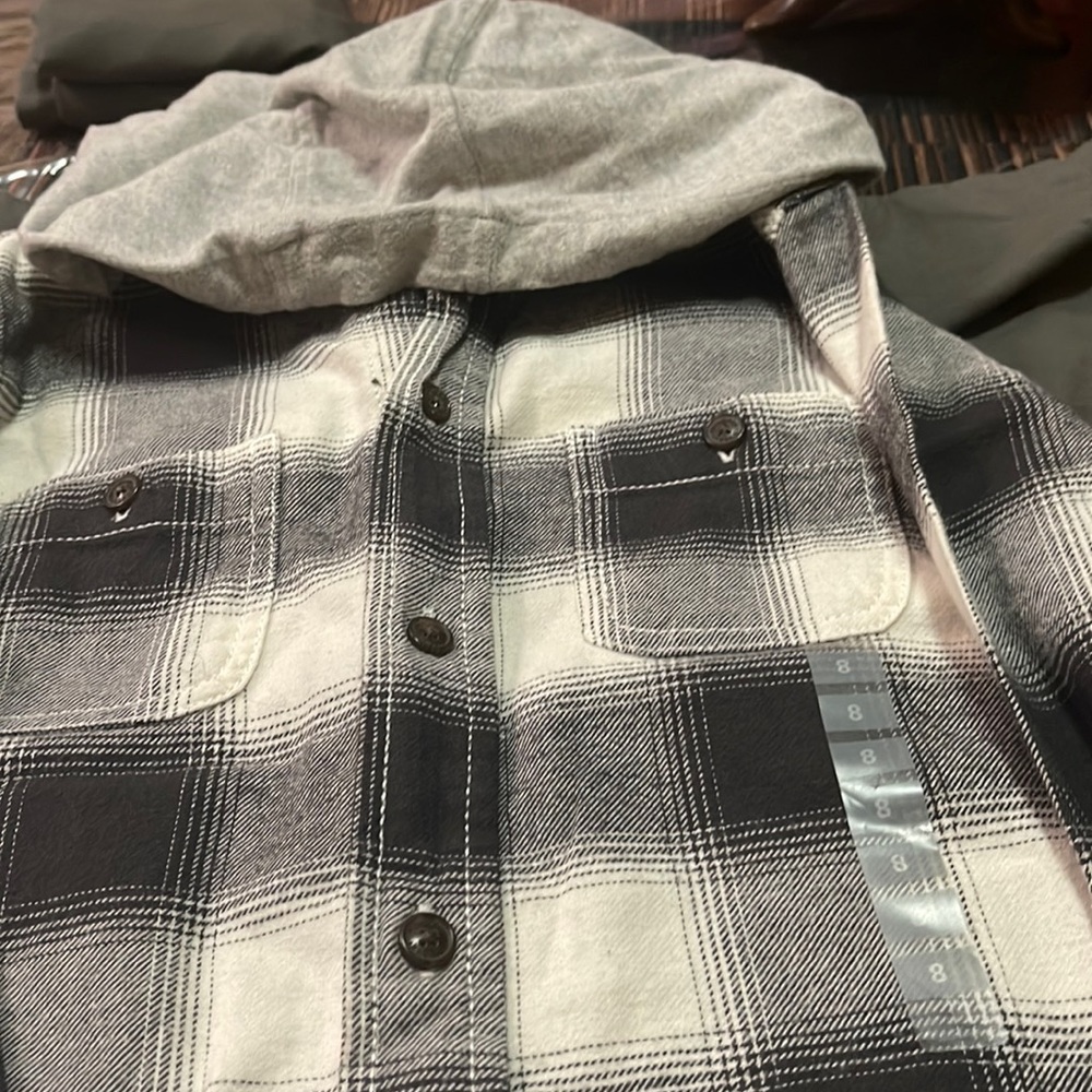 Button down hoodie shirt for kids!